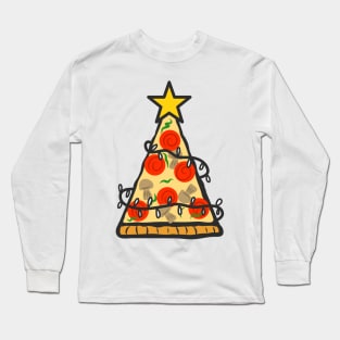 Christmas Tree Pizza Long Sleeve T-Shirt